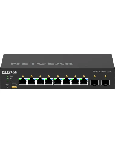 Netgear M4250-8G2XF-PoE+ (GSM4210PX-100EUS) | AV Line Managed Switch, 8x1G PoE+ 220W, 2xSFP+