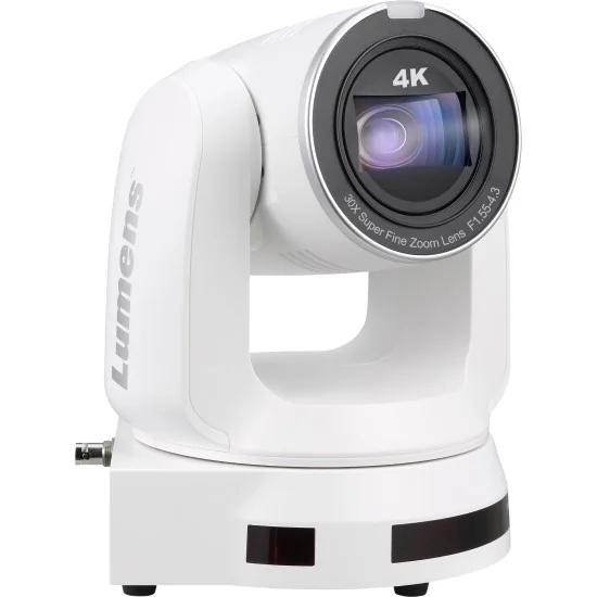 Lumens VC-A71P White | Caméra PTZ, 4K 60fps, 30x Zoom, 12G-SDI, HDMI, IP Streaming, PoE