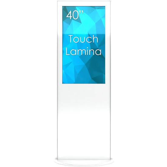 SWEDX Lamina Touch 40" White SWLT-40K8-A1 | Digital Signage Totem Kiosk, 4K, HDMI, USB