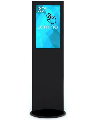 SWEDX Lamina Touch 32" Black SWLT-32K8-A2 | Digital Signage Totem Kiosk, 4K, HDMI, USB