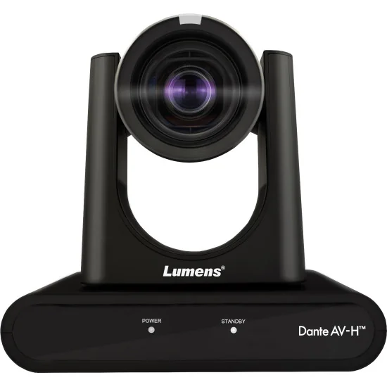 Lumens VC-TR60 Dante AV-H Black | 4K AI Auto-Tracking Caméra PTZ, 12x Zoom, SDI, HDMI, IP Streaming, PoE