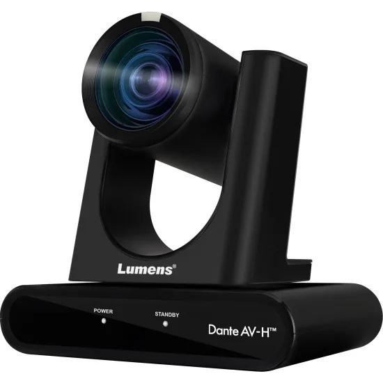 Lumens VC-TR60 Dante AV-H Black | 4K AI Auto-Tracking Caméra PTZ, 12x Zoom, SDI, HDMI, IP Streaming, PoE