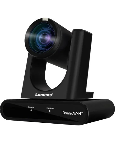 Lumens VC-TR60 Dante AV-H Black | 4K AI Auto-Tracking Caméra PTZ, 12x Zoom, SDI, HDMI, IP Streaming, PoE