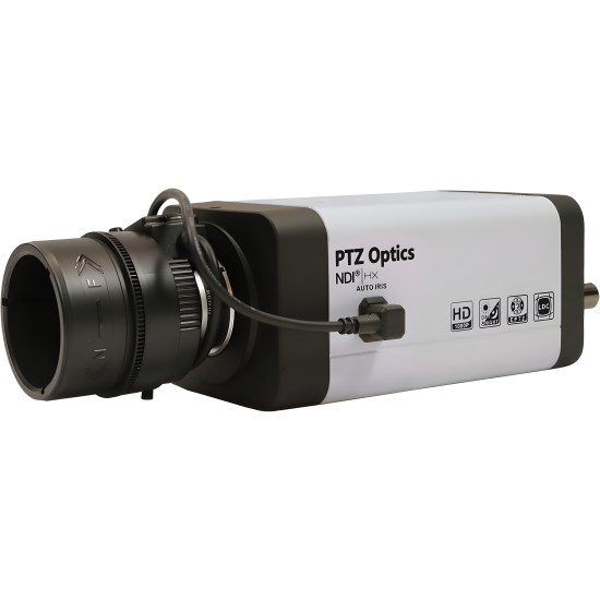 PTZOptics ZCam VL-NDI | 3G-SDI Box Camera, 4x Zoom Lens, NDI, IP Streaming, PoE