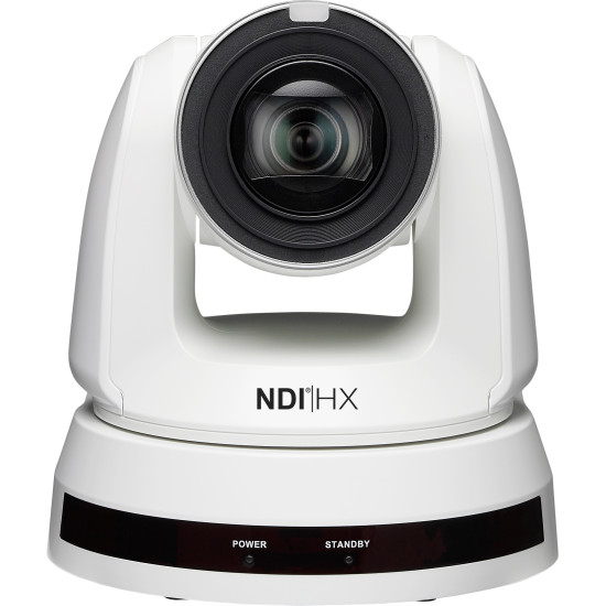 Lumens VC-A61PN White | PTZ Camera, 4K 30fps, 30x Zoom, SDI, HDMI, NDI HX, IP Streaming, PoE