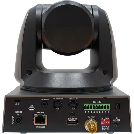 Lumens VC-A51PN Black | Caméra PTZ, 1080p 60fps, 20x Zoom, SDI, HDMI, NDI HX, IP Streaming, PoE