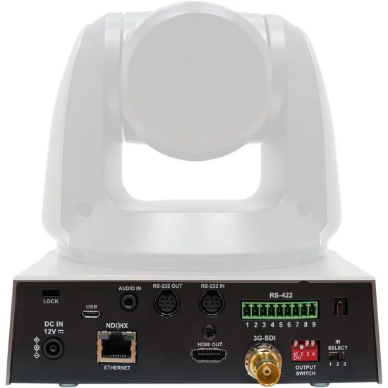 Lumens VC-A51PN White | PTZ Camera, 1080p 60fps, 20x Zoom, SDI, HDMI, NDI HX, IP Streaming, PoE