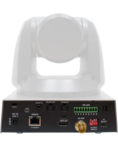 Lumens VC-A51PN White | PTZ Camera, 1080p 60fps, 20x Zoom, SDI, HDMI, NDI HX, IP Streaming, PoE