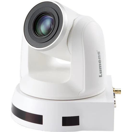 Lumens VC-A51PN White | Caméra PTZ, 1080p 60fps, 20x Zoom, SDI, HDMI, NDI HX, IP Streaming, PoE