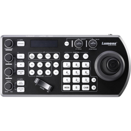 Lumens VS-KB30 | Contrôleur caméra PTZ, Visca, Pelco P&D, VISCA over IP, NDI, Serial, RJ45