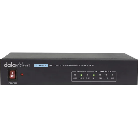 Datavideo DAC-45 | 4K UP/DOWN/CROSS Convertisseur HDMI, 3G-SDI, VGA vers HDMI, 3G-SDI