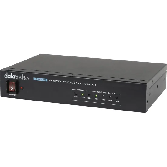 Datavideo DAC-45 | 4K UP/DOWN/CROSS Convertisseur HDMI, 3G-SDI, VGA vers HDMI, 3G-SDI