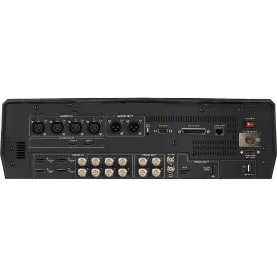 Datavideo HS-4000 | 8-Channel 4K Streaming Video Mixer, 12G-SDI, HDMI, XLR, 17.3" Screen