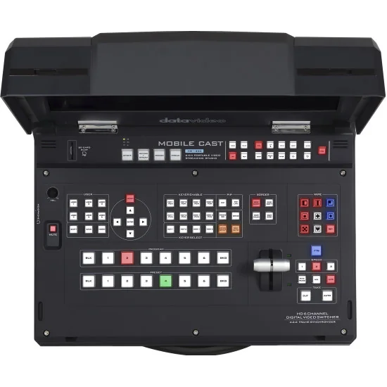 Datavideo HS-1300 | 6-Channel Streaming Video Mixer, SDI, HDMI, XLR, 17.3" Screen