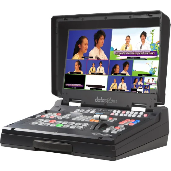 Datavideo HS-1300 | 6-Channel Streaming Video Mixer, SDI, HDMI, XLR, 17.3" Screen