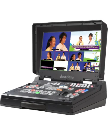 Datavideo HS-1300 | 6-Channel Streaming Video Mixer, SDI, HDMI, XLR, 17.3" Screen