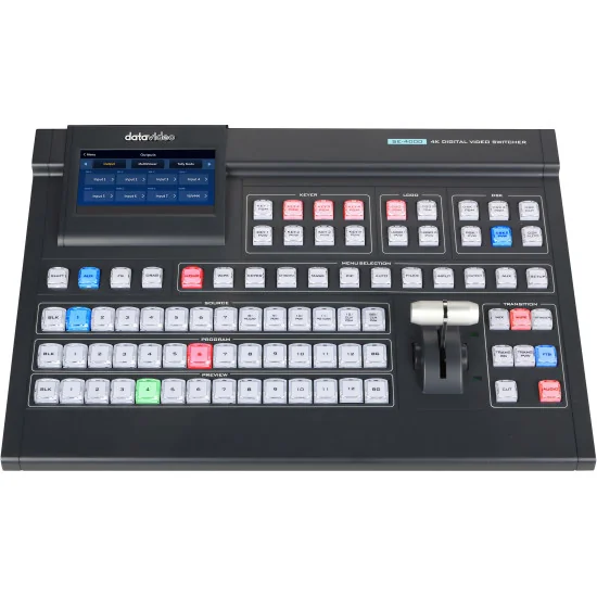 Datavideo SE-4000 | 8-Channel Switcher, 4K Video Mixer, 12G-SDI, HDMI, XLR