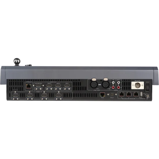 Datavideo SHOWCAST 100 | 4-Channel 4K Streaming Video Mixer, HDMI, XLR, 14" Screen