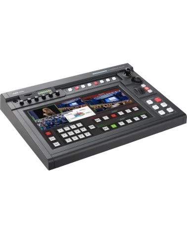 Datavideo SHOWCAST 100 | 4-Channel 4K Streaming Video Mixer, HDMI, XLR, 14" Screen