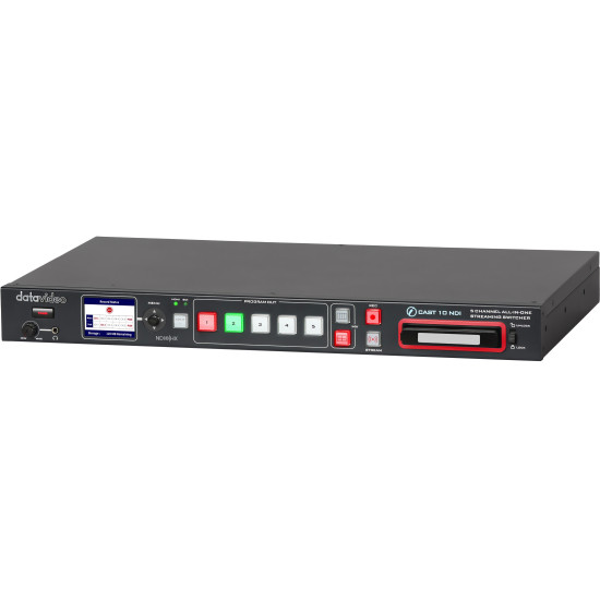 Datavideo iCAST 10NDI | 5-Channel Streaming Video Mixer, NDI|HX, SDI, HDMI, USB, 6-ch recording