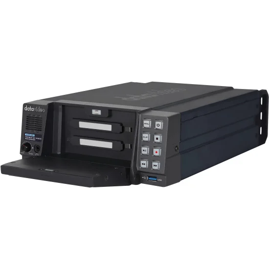 Datavideo HDR-80 | 4K SSD Recorder, 4 Channel 1080p Recording, Monitor 5", HDMI, SDI, XLR