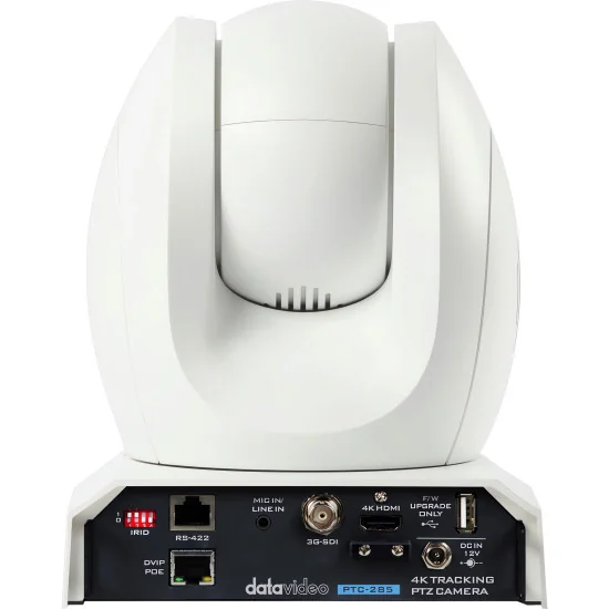 Datavideo PTC-285 White | 4K AI Auto-Tracking Caméra PTZ, 12x Zoom, SDI, HDMI, IP Streaming, PoE