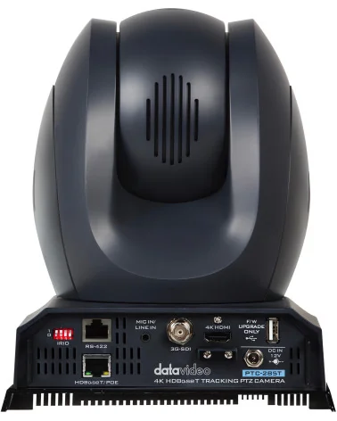 Datavideo PTC-285T | 4K AI Auto-Tracking Caméra PTZ, 12x Zoom, SDI, HDMI, HDBaseT, IP Streaming, PoE