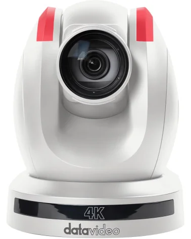 Datavideo PTC-285NDI White | 4K Auto-Tracking PTZ Camera, 12x Zoom, NDI|HX3, SDI, HDMI, IP Streaming, PoE