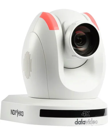 Datavideo PTC-285NDI White | 4K Auto-Tracking PTZ Camera, 12x Zoom, NDI|HX3, SDI, HDMI, IP Streaming, PoE