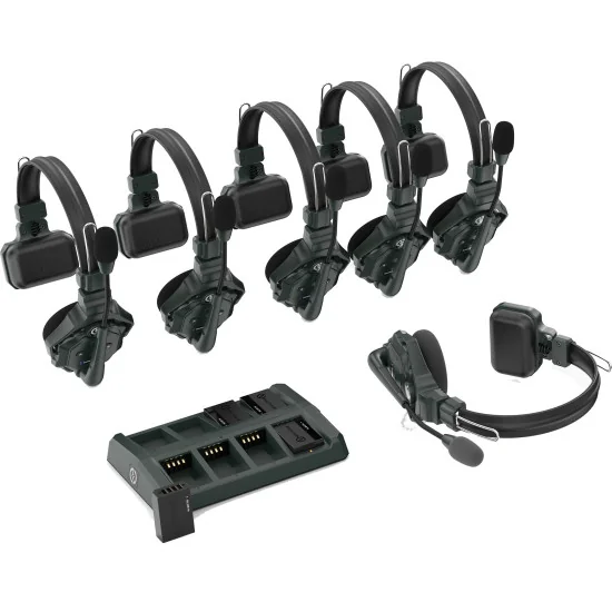 Hollyland Solidcom C1-6S | Full-Duplex Wireless Intercom System with 6 Headsets