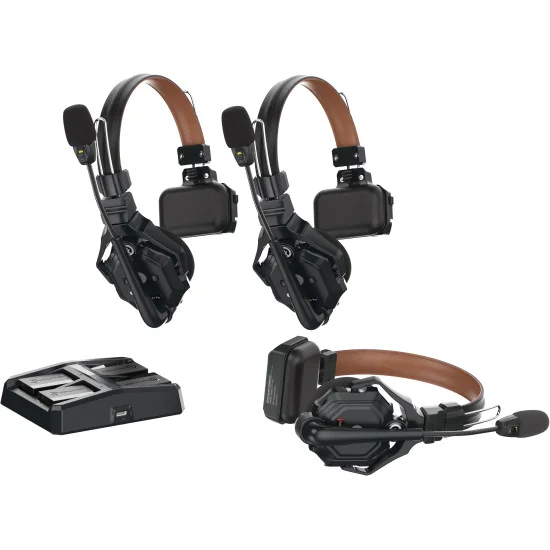 Hollyland Solidcom C1 Pro 3S | Full-Duplex Wireless Intercom System with 3 ENC Headsets