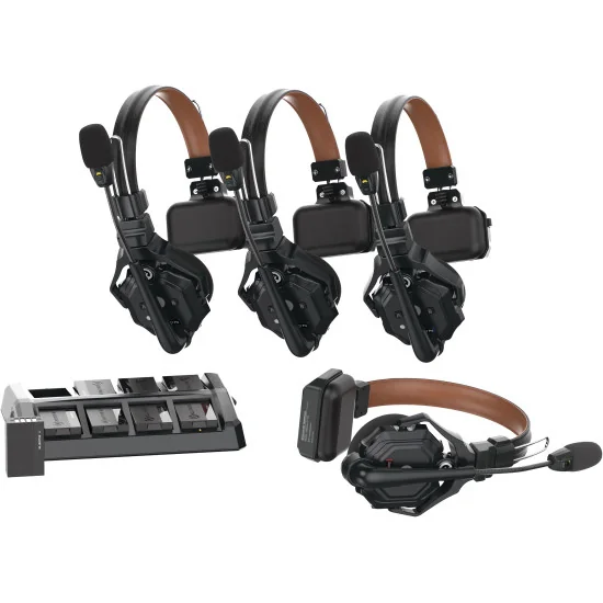 Hollyland Solidcom C1 Pro 4S | Full-Duplex Wireless Intercom System with 4 ENC Headsets