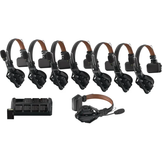 Hollyland Solidcom C1 Pro 8S | Système intercom sans fil avec 8 casques ENC Full-Duplex