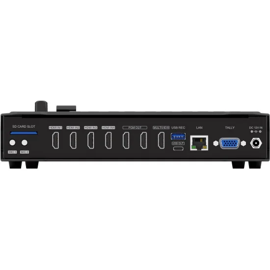 AVMATRIX Shark H4 | Mélangeur streaming vidéo à 4 canaux, HDMI, stream RJ45 & USB