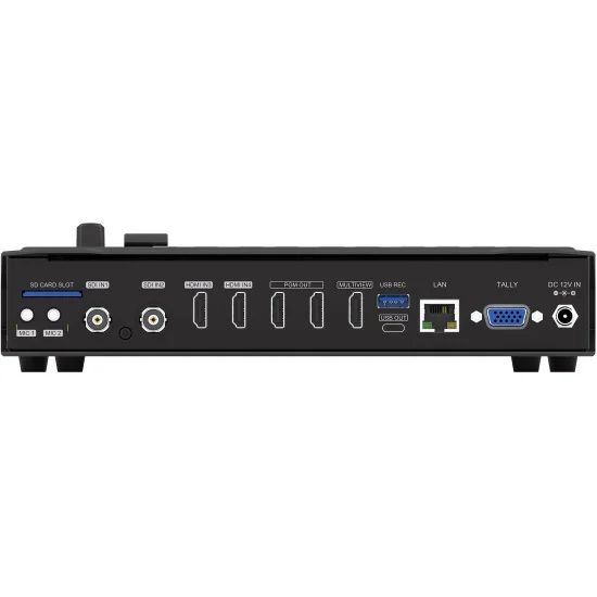 AVMATRIX Shark S4 | Mélangeur streaming vidéo à 4 canaux, SDI, HDMI, stream RJ45 & USB