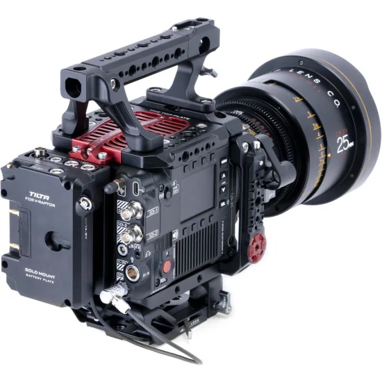 Tilta Camera Cage for RED V-RAPTOR Advanced Kit (ESR-T08-B-AB) | Baseplate, Cage, Gold Mount Battery Plate