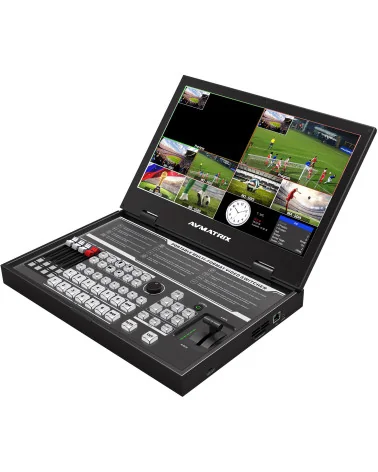 AVMATRIX PVS0615U | 6-Channel Streaming Video Mixer, SDI, HDMI, DVI, USB, 15.6" Screen