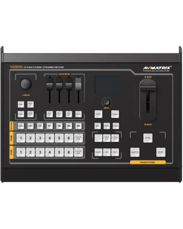 AVMATRIX VS0605U | 6-Channel Streaming Video Mixer, SDI, HDMI, DVI, USB