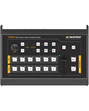 AVMATRIX VS0601U | 6-Channel Streaming Video Mixer, SDI, HDMI, USB