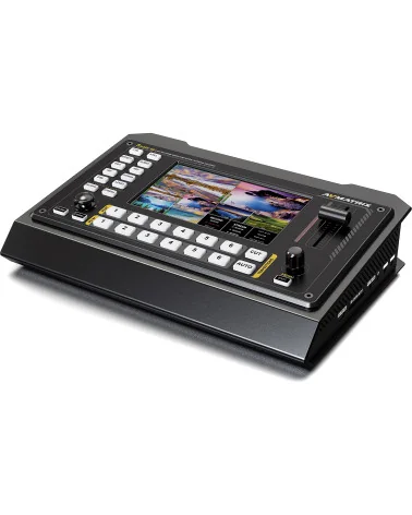 AVMATRIX SHARK S6 | 6-Channel Streaming Video Mixer, SDI, HDMI, USB, 5" Screen, Recording