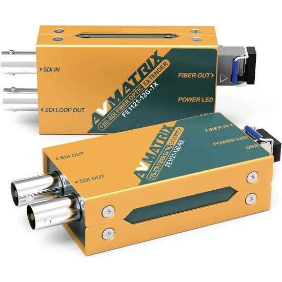 AVMATRIX FE1121-12G | 12G-SDI Fiber Optic Extender