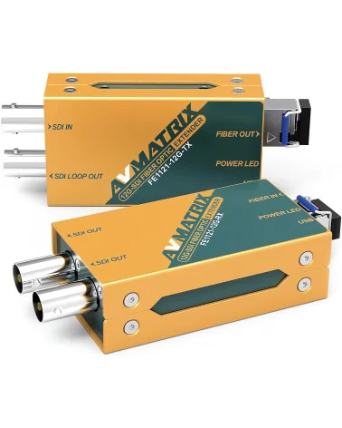 AVMATRIX FE1121-12G | 12G-SDI Fiber Optic Extender