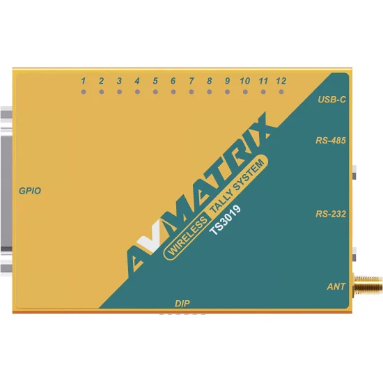 AVMATRIX TS3019-8 | Système Tally sans fil multi-caméras, Kit de 8 lampes