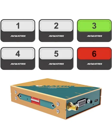 AVMATRIX TS3019-6 Système Tally sans fil