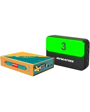 AVMATRIX TS3019-4 | Système Tally sans fil multi-caméras, Kit de 4 lampes