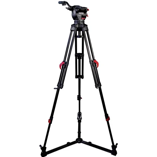 Cartoni Focus 10 Red Lock System GS | Video Tripod with Fluid Head