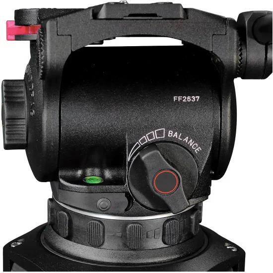 Cartoni Focus 10 Red Lock System GS | Video Tripod with Fluid Head