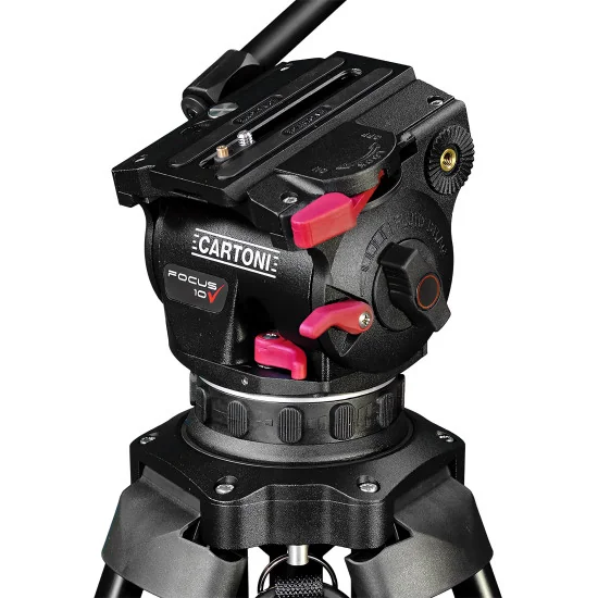 Cartoni Focus 10 2-St SDS Alu System | Video Tripod with Fluid Head