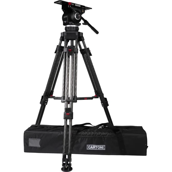 Cartoni Focus 22 EFP 2-St CF System MS | Video Tripod with Fluid Head