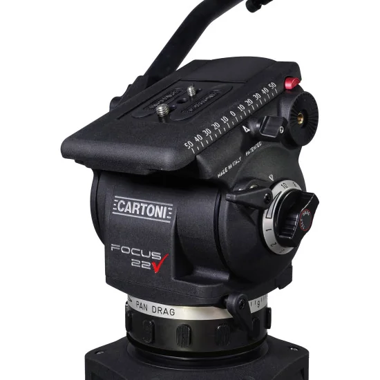 Cartoni Focus 22 EFP 2-St CF System GS | Trépied vidéo avec Tête Fluide